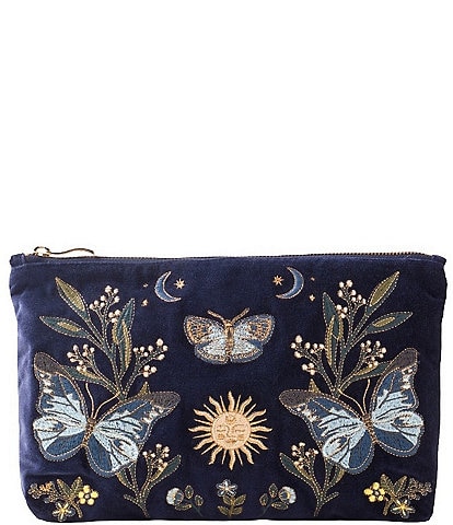 Elizabeth Scarlett Enchanted Butterfly Velvet Everyday Pouch