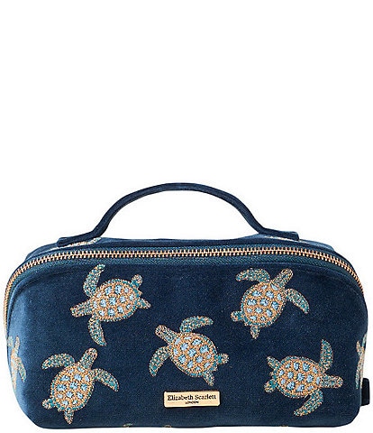 Elizabeth Scarlett Turtle Conservation Open Flat Makeup Bag