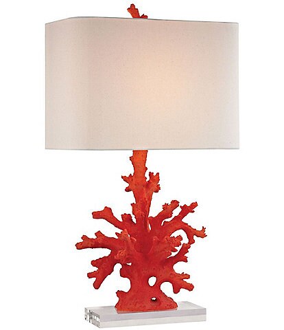 Elk Home Red Coral 28#double; High 1 Light Table Lamp
