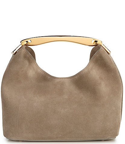 Elleme Paris Small Suede Boomerang Satchel Bag