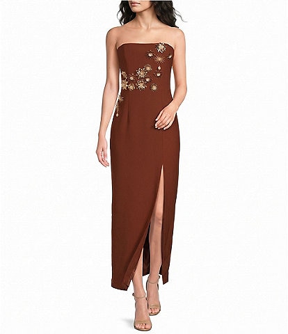 ELLIATT Solae Floral Strapless Gown
