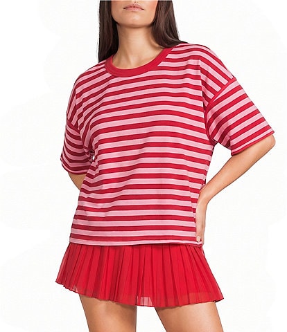 Emory Park Striped Crew Neck Short Sleeve Oversized Tee