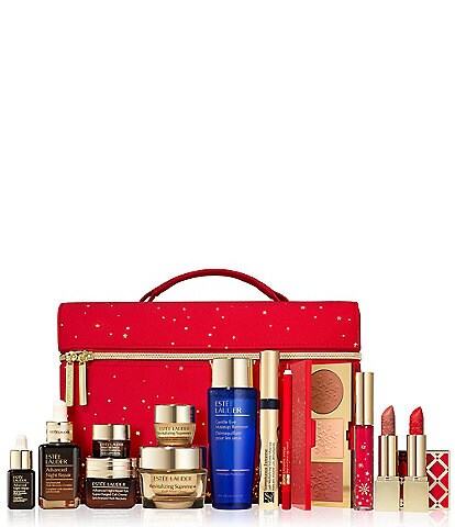 Estee Lauder Holiday Blockbuster Enchanted Glow 10 Full Sizes + More $79 With Any Estee Lauder Purchase. A $570 Value*