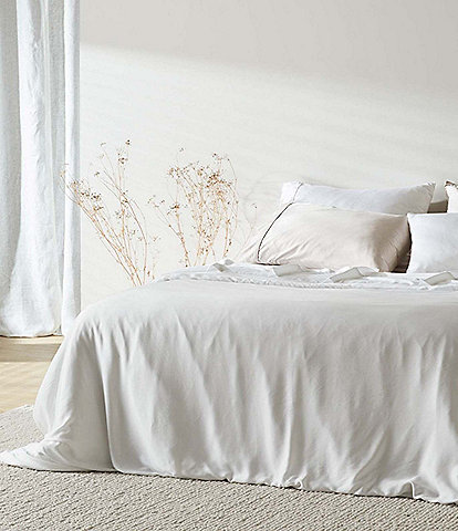 Ettitude Sateen+ CleanBamboo® Anitmicrobial Charcoal Duvet Cover