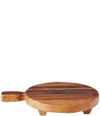 etuHOME Classic Round Footed Serving Board