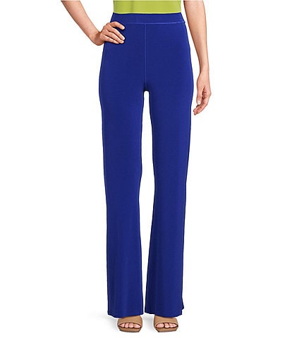 Eva Varro High Rise Elastic Waist Bell Bottom Pants