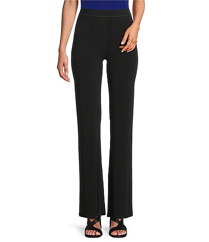 Eva Varro High Rise Elastic Waist Bell Bottom Pants