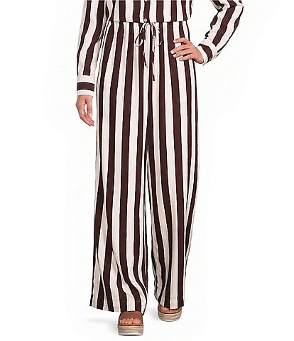 Every Coordinating Striped Pull On Drawstring Pants