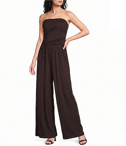 Every Knit Strapless Neck Sleeveless Pull-On Jumpsuit