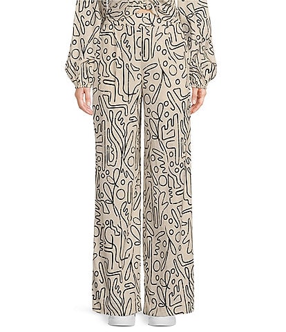 Every Printed High Rise Wide Leg Coordinating Pants