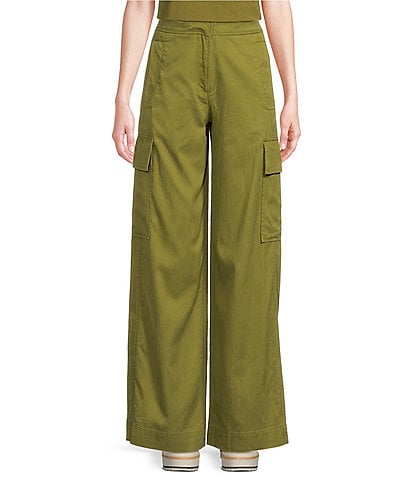 Every Twill High Rise Wide Leg Cargo Pants