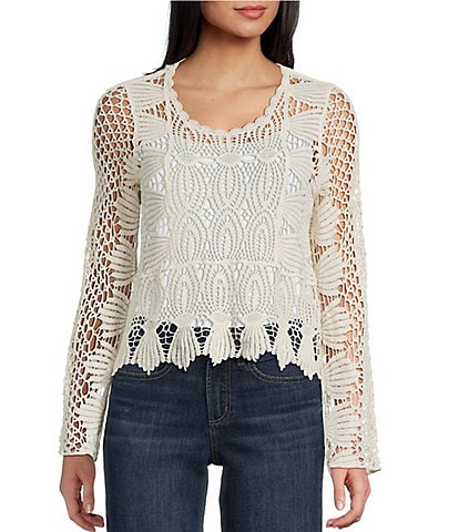 Evolutionary Crochet Long Bell Sleeve Top