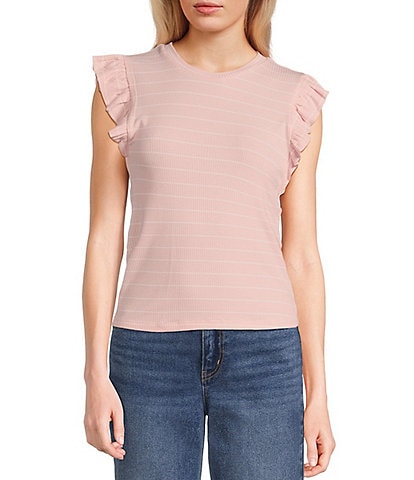 Evolutionary Knit Flutter Sleeve Top