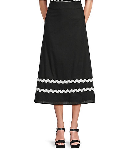 Evolutionary Maxi Ric Rac Trim Skirt