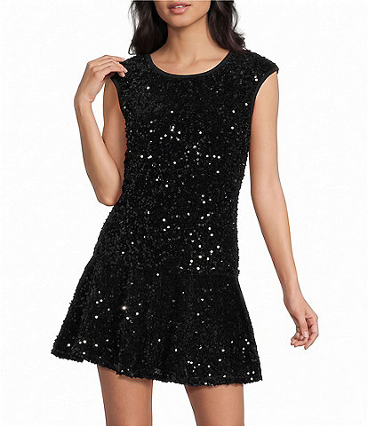 Evolutionary Sequin Sleeveless Open Back Top