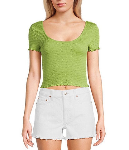 Evolutionary Short Sleeve Solid Smock T-Shirt