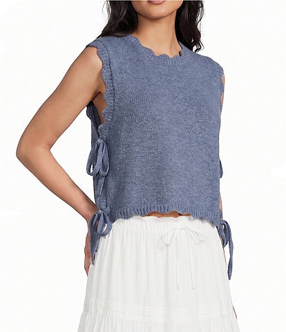 Evolutionary Sleeveless Side Tie Top