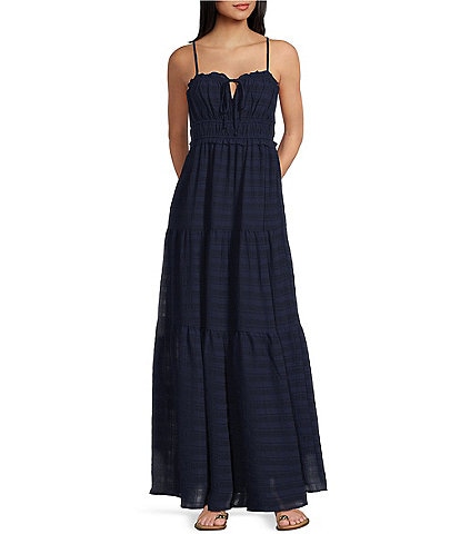 Evolutionary Sleeveless Spaghetti Strap Emma Tier Dress