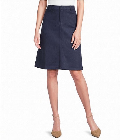  Suede Midi Skirt