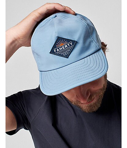 MENS BLUE HEMPSTEAD EMBROIDERED BUCKET HAT