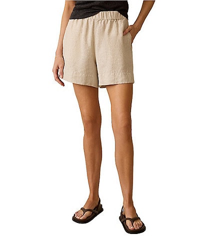 Faherty Bayview Organic Cotton Woven Mid Rise Boxer Shorts