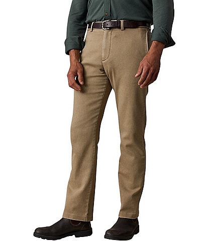 Faherty Classic Fit Flat Front Stretch Terry Pants