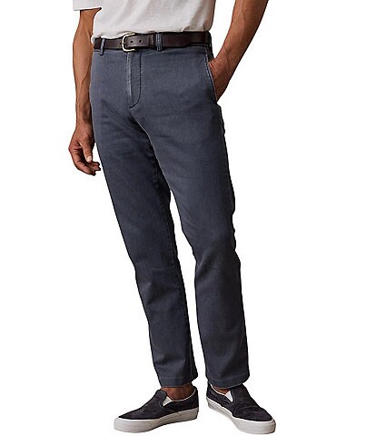 Faherty Classic Fit Flat Front Stretch Terry Pants