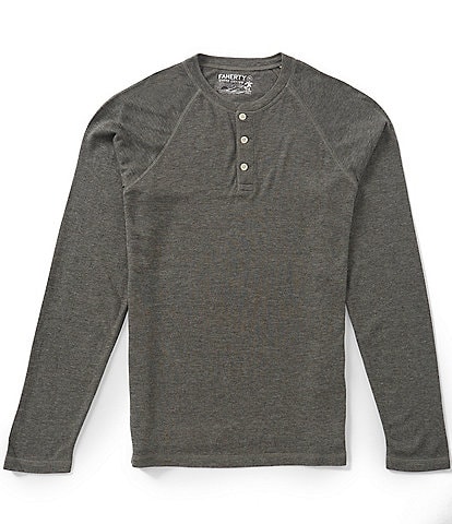 Faherty Cloud Long Sleeve Henley Shirt