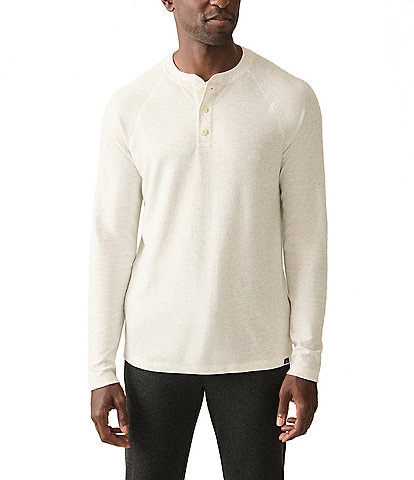 Faherty Cloud Long Sleeve Henley Shirt