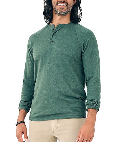 Faherty Cloud Long Sleeve Henley Shirt