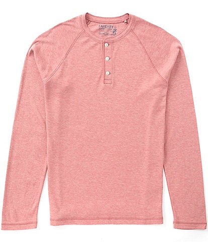 Faherty Cloud Long Sleeve Henley Shirt