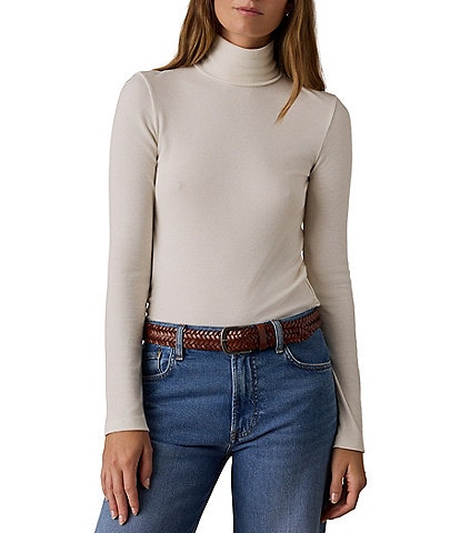 Faherty Featherweight Turtle Neck Knit Top