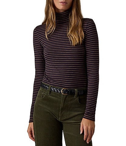Faherty Featherweight Turtle Neck Knit Top