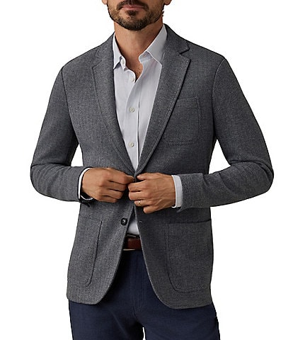 Faherty Inlet Organic Cotton Blend Tweed Herringbone Blazer