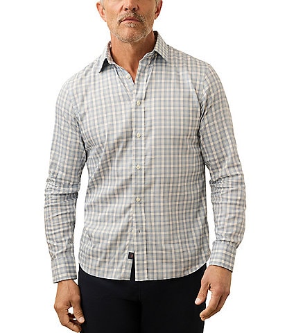 Faherty Movement Large Plaid Long Sleeve Woven Shirt