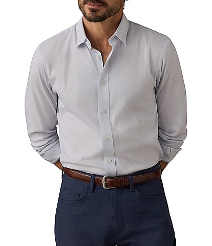Faherty Movement Stripe Long Sleeve Woven Shirt