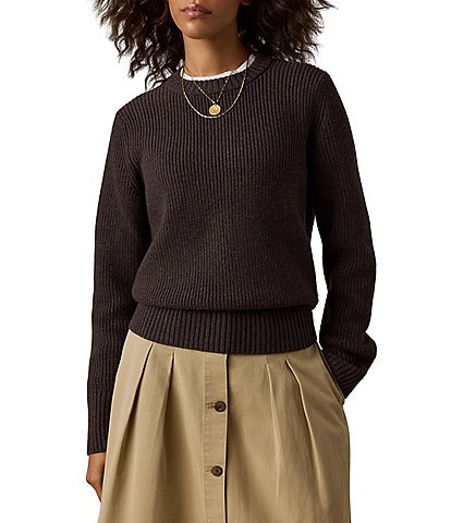 Faherty Northshore Striped Crew Neck Sweater