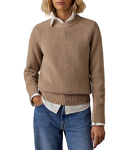 Faherty Northshore Striped Crew Neck Sweater