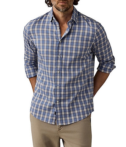 Faherty Performance Stretch Movement Plaid Long Sleeve Woven Shirt