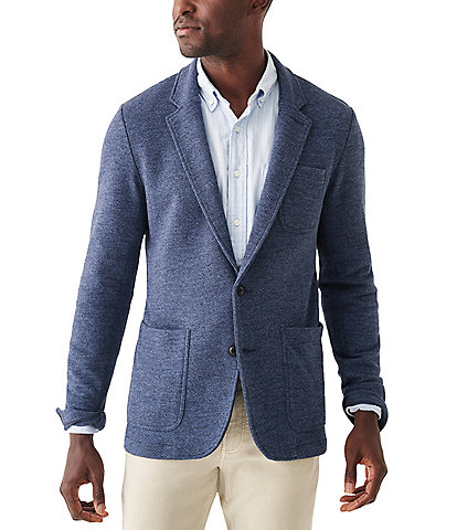 Faherty Slim Fit Unstructured Inlet Knit Stretch Blazer