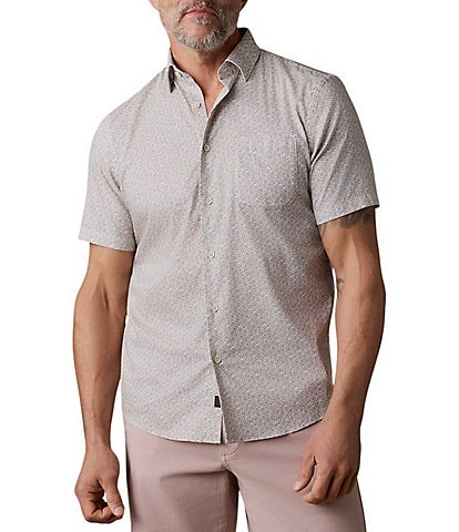 Faherty Stretch Movement Short Sleeve Printed Woven Shirt