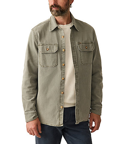 Faherty Sunwashed CPO Long Sleeve Woven Shirt