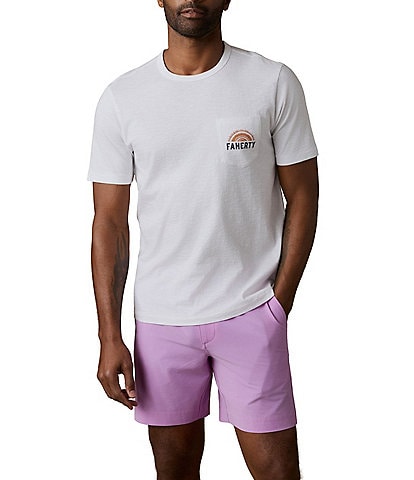 Faherty Sunwashed Graphic Short Sleeve T-Shirt