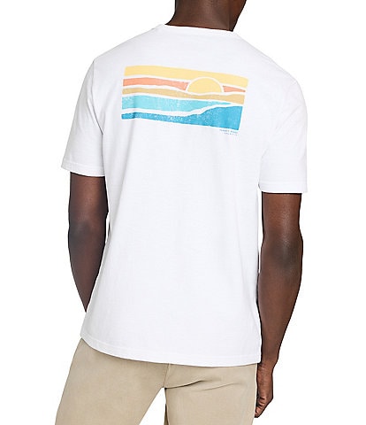 Faherty Sunwashed Ocean Scene Graphic Short Sleeve T-Shirt
