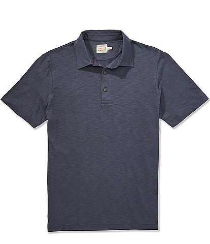 Faherty Sunwashed Short Sleeve Polo Shirt