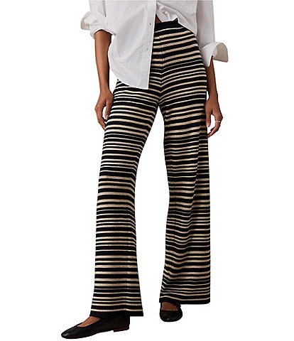 Faherty Sweater Striped Pull-On Coordinating Pants