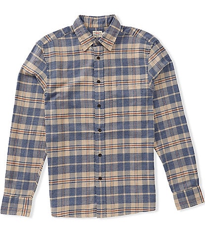 Faherty Timberline Twill Plaid Long Sleeve Woven Shirt