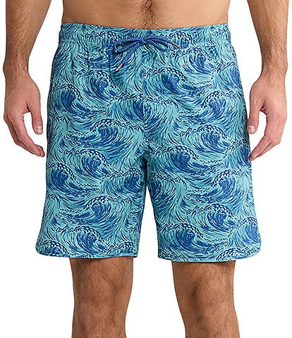 Fair Harbor Rushing Waves 8#double; Inseam Swim Trunks