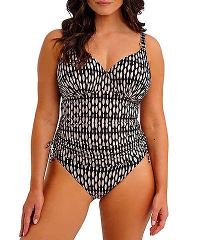 Fantasie Shell Bay Underwire Bra Tankini Swim Top & Mid Rise Hipster Swim Bottom