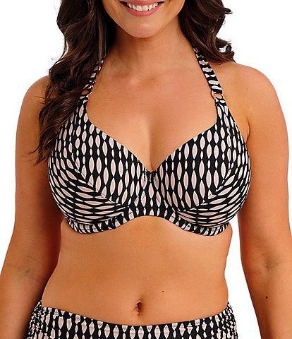 Fantasie Shell Bay V-Neck Underwire Halter Swim Top